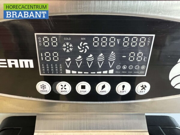 RVS Verrijdbare softijsmachine 2 smaken 230V Horeca - Afbeelding 4