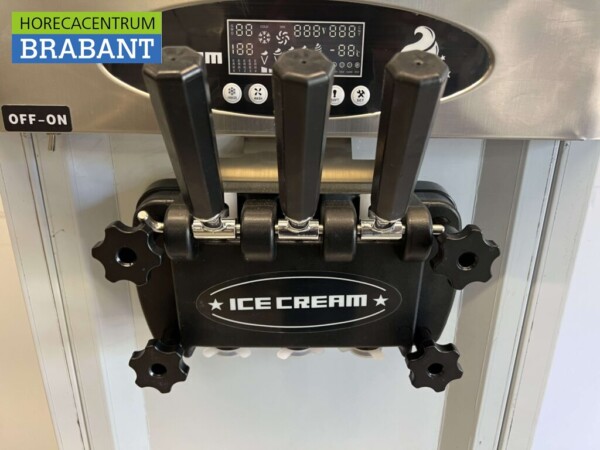 RVS Verrijdbare softijsmachine 2 smaken 230V Horeca - Afbeelding 5