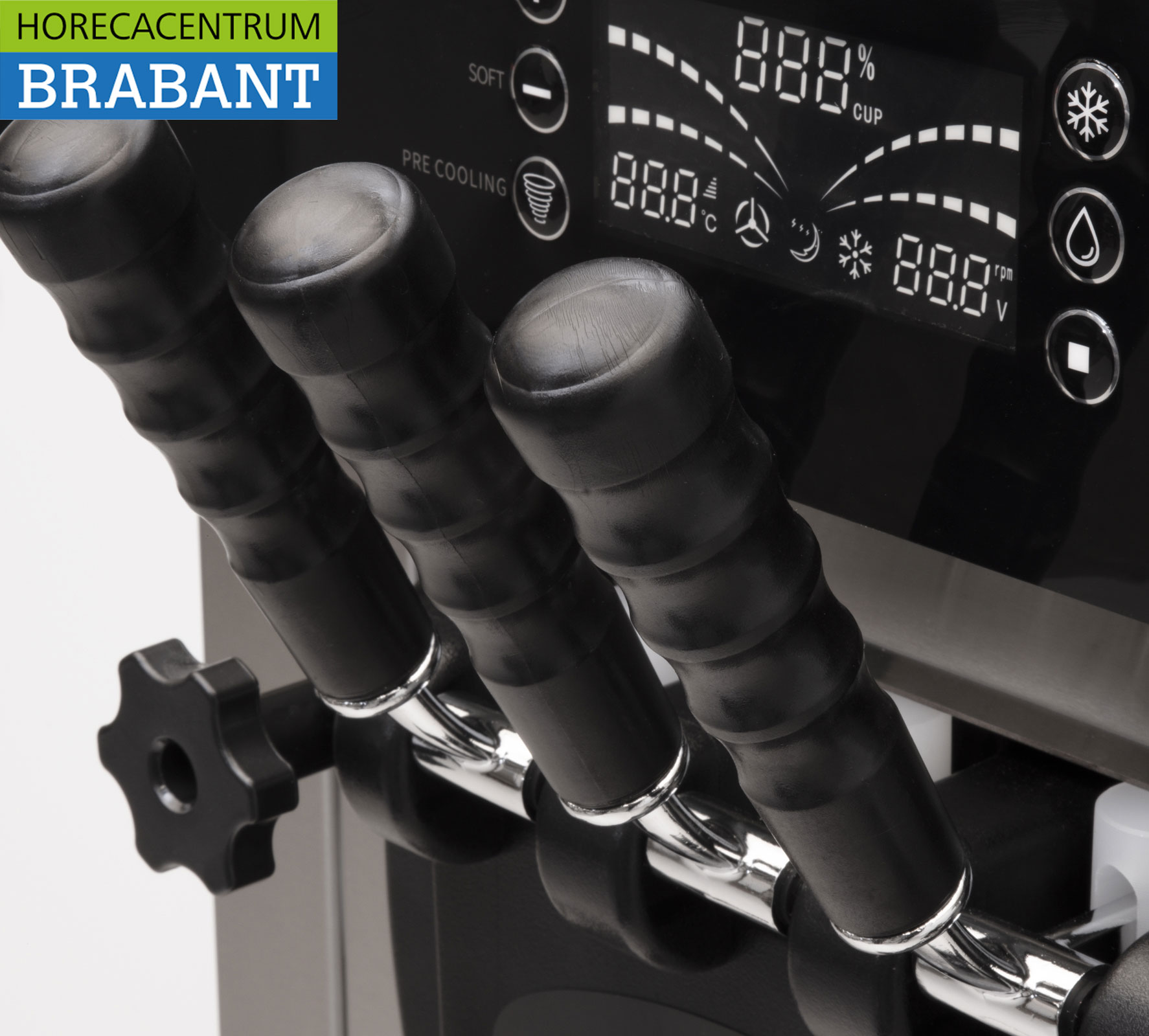 HCB RVS Softijsmachine 2 smaken 230V Horeca - Afbeelding 5