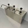 HCB RVS Sauzenbar 3 Dubbele Sauspomp Sausdispenser 3 x 4 liter Horeca - Afbeelding 3