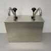HCB RVS Sauzenbar Dubbele Sauspomp Sausdispenser 2 x 4 liter Horeca