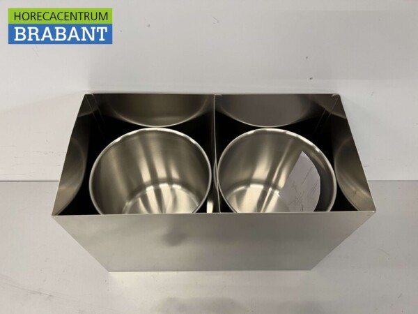 HCB RVS Sauzenbar Dubbele Sauspomp Sausdispenser 2 x 4 liter Horeca - Afbeelding 5
