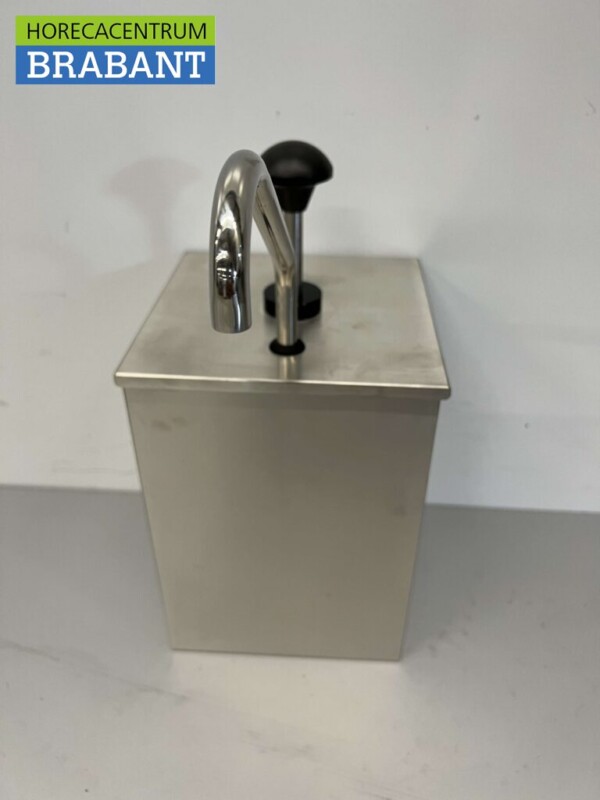 HCB RVS Sauzenbar Sauspomp Sausdispenser 4 liter Horeca