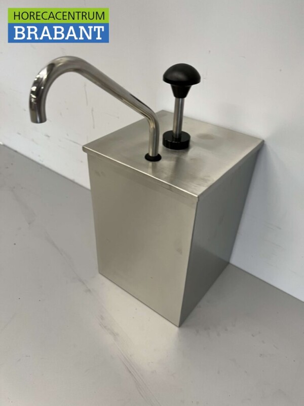 HCB RVS Sauzenbar Sauspomp Sausdispenser 4 liter Horeca - Afbeelding 2