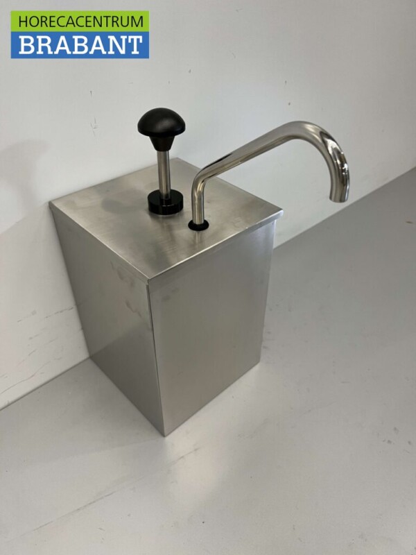 HCB RVS Sauzenbar Sauspomp Sausdispenser 4 liter Horeca - Afbeelding 3
