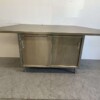 RVS Werkkast Kast Werktafel 2 schuifdeuren 226 cm Horeca
