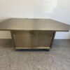 RVS Werkkast Kast Werktafel 2 schuifdeuren 226 cm Horeca - Afbeelding 2