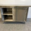 RVS Werkkast Kast Werktafel 2 schuifdeuren 226 cm Horeca - Afbeelding 5