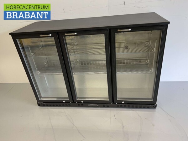 Backbar Barkoeling Glazen klapdeuren 337 liter 135 cm 230V Horeca