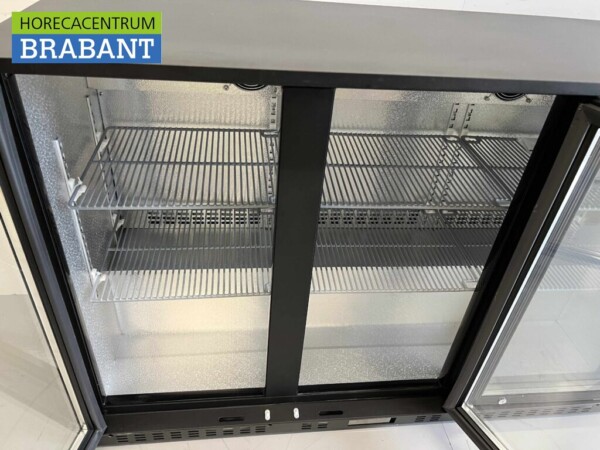 Backbar Barkoeling Glazen klapdeuren 337 liter 135 cm 230V Horeca - Afbeelding 4