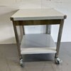 RVS Verrijdbare Werktafel Tafel Op Wielen 70 x 70 x 85 cm Horeca