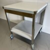 RVS Verrijdbare Werktafel Tafel Op Wielen 70 x 70 x 85 cm Horeca - Afbeelding 2