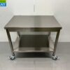 RVS HCB Verrijdbare Werktafel Tafel Op Wielen 100 x 70 x 85 cm Horeca