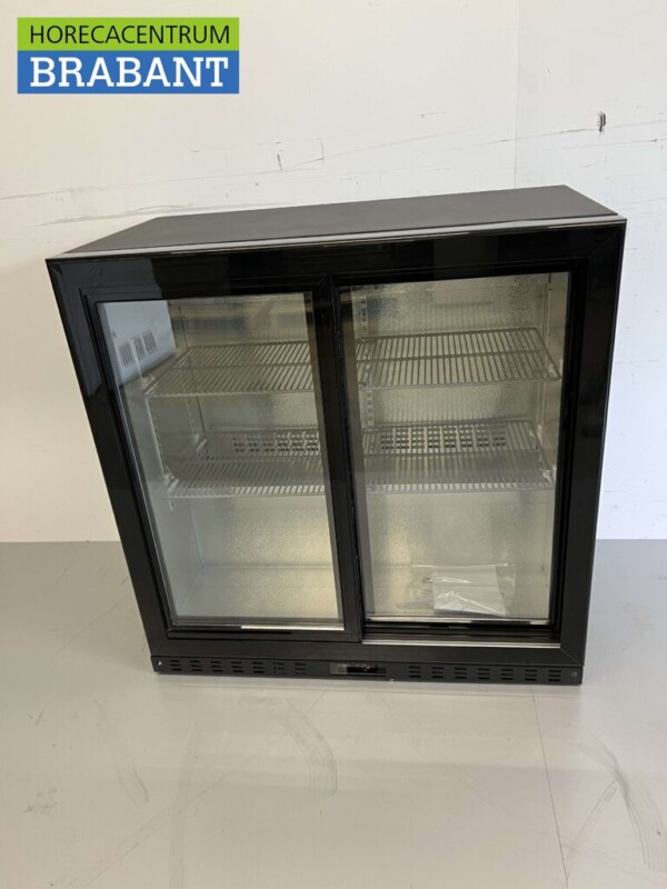 Backbar Barkoeling Glazen schuifdeuren 218 liter 90 cm 230V Horeca