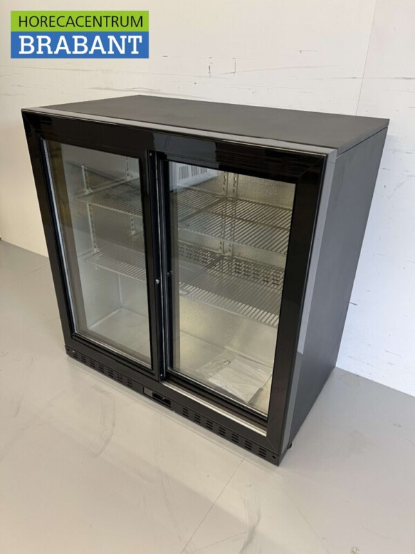 Backbar Barkoeling Glazen schuifdeuren 218 liter 90 cm 230V Horeca - Afbeelding 2