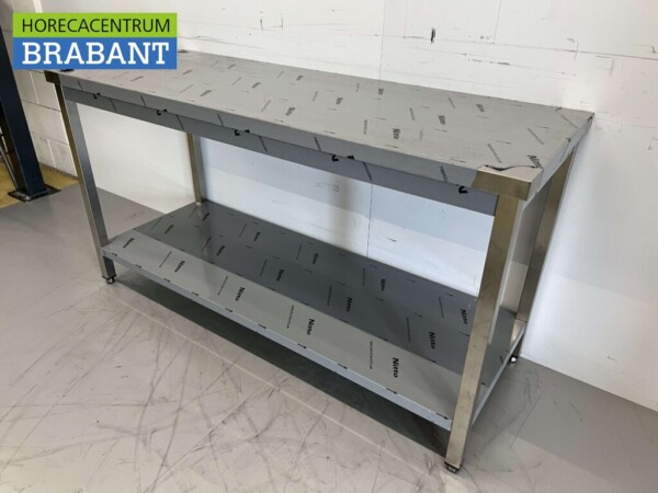 RVS Werktafel Tafel Premium-line 160 x 60 x 85 cm Horeca - Afbeelding 2