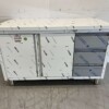 RVS Werkkast Kast Werktafel 2 klapdeuren en 3 laden 140 cm Horeca