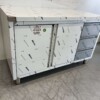 RVS Werkkast Kast Werktafel 2 klapdeuren en 3 laden 140 cm Horeca - Afbeelding 3