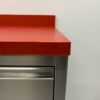 RVS HCB Polyethylene PE Werkkast Kast Snijtafel 2 klapdeuren 3 laden 120 cm Horeca Slagerij - Afbeelding 6