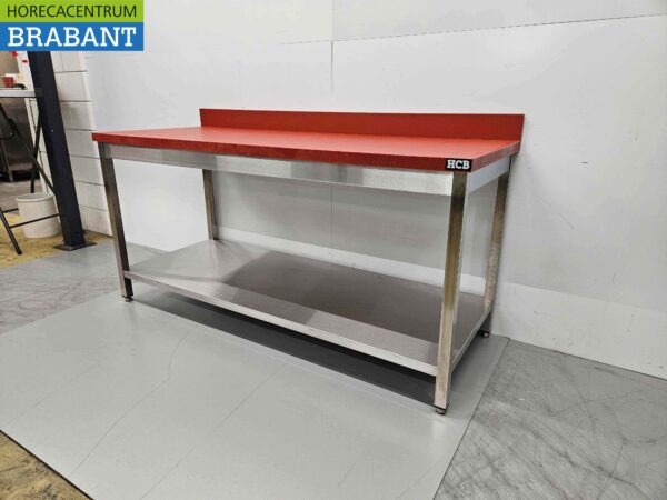 RVS Polyethyleen PE Snijtafel Werktafel Premium-line 180 cm Horeca Slagerij - Afbeelding 2
