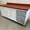 RVS Polyethyleen PE Werkkast Kast Snijtafel Premium-line 2 schuifdeuren 3 laden 180 cm Horeca Slagerij - Afbeelding 2
