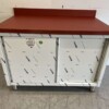 RVS Polyethylene PE Werkkast Kast Snijtafel 2 schuifdeuren 120 cm Horeca Slagerij