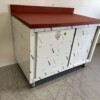 RVS Polyethylene PE Werkkast Kast Snijtafel 2 schuifdeuren 120 cm Horeca Slagerij - Afbeelding 3