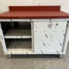 RVS Polyethylene PE Werkkast Kast Snijtafel 2 schuifdeuren 120 cm Horeca Slagerij - Afbeelding 4