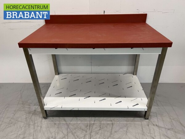 RVS Polyethyleen PE Snijtafel Werktafel Premium-line 120 cm Horeca Slagerij