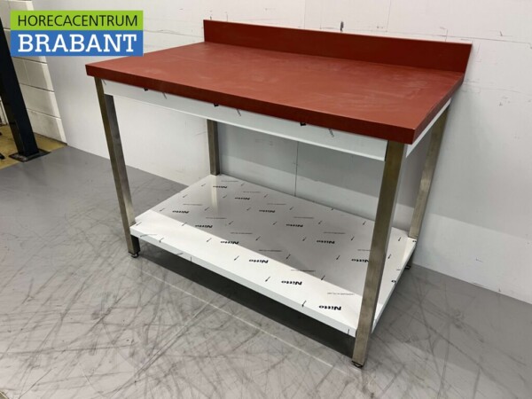 RVS Polyethyleen PE Snijtafel Werktafel Premium-line 120 cm Horeca Slagerij - Afbeelding 2
