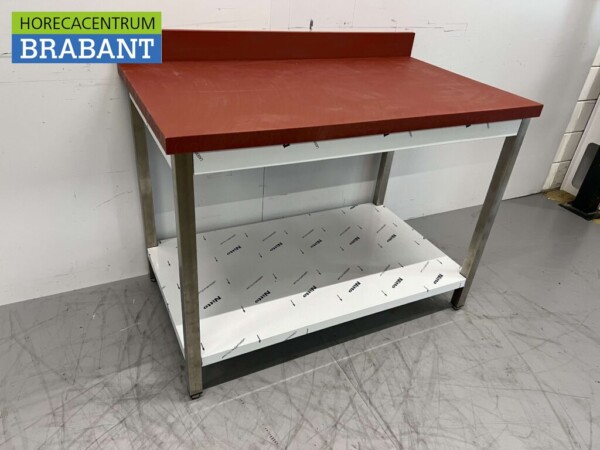 RVS Polyethyleen PE Snijtafel Werktafel Premium-line 120 cm Horeca Slagerij - Afbeelding 3