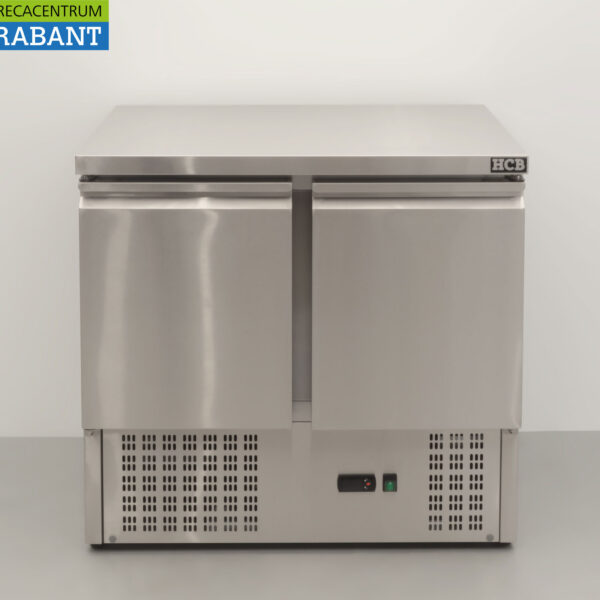 RVS HCB Koelwerkbank 2 deuren 90 cm 230V Horeca