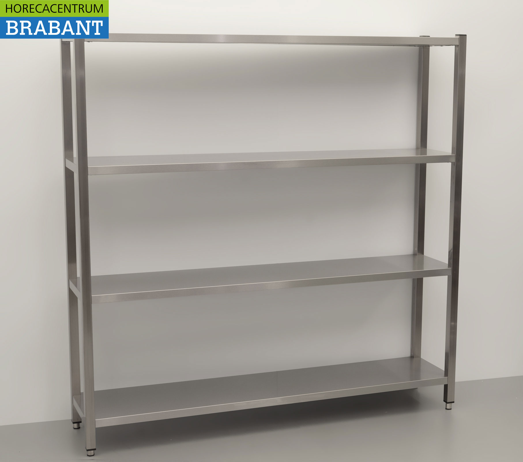 RVS Opbergrek Rek Stelling Premium-line 180 x 40 x 180 cm Horeca - Afbeelding 3
