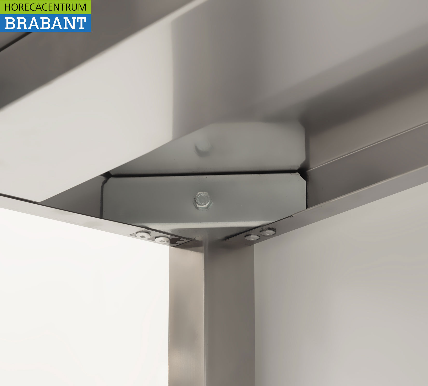 RVS Opbergrek Rek Stelling Premium-line 180 x 40 x 180 cm Horeca - Afbeelding 5