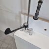 Monolith Voorspoeldouche Spoelkraan Elleboogbediening Handsfree Dubbel gat Horeca - Afbeelding 4