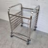 RVS Regaalwagen 6 x 2/1 GN gastronorm 95 cm Horeca - Afbeelding 2