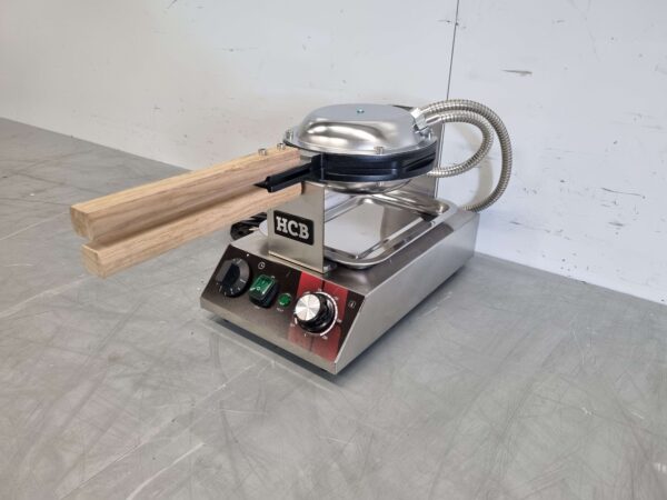 RVS Bubbel Wafelijzer Bubble Waffle 230V Horeca - Afbeelding 2