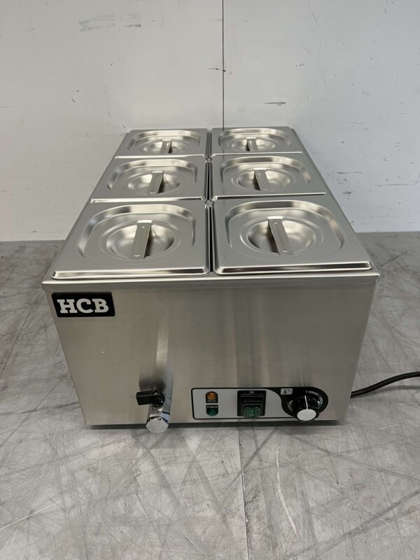 RVS Bain marie 6 x 1/6 GN 230V Horeca