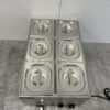 RVS Bain marie 6 x 1/6 GN 230V Horeca - Afbeelding 4