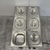 RVS Bain marie 6 x 1/6 GN 230V Horeca - Afbeelding 5