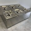 RVS GN bakhouder 6 x 1/6 gastronorm GN 50 cm Horeca - Afbeelding 3