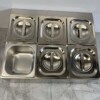 RVS GN bakhouder 6 x 1/6 gastronorm GN 50 cm Horeca - Afbeelding 5