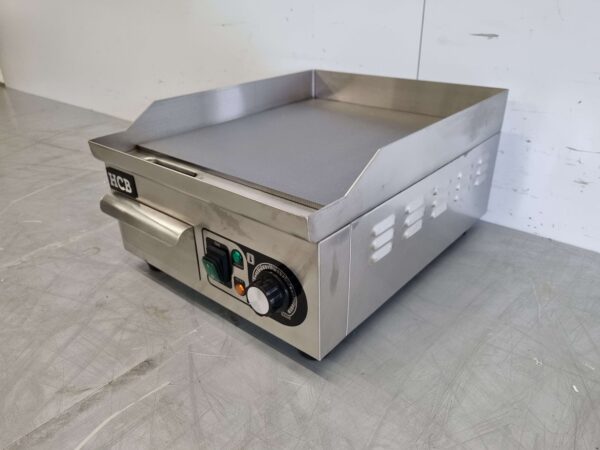 RVS Grillplaat Bakplaat Glad 36 cm 230V Horeca - Afbeelding 2