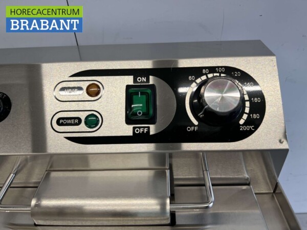 RVS Friteuse Frituur 13 liter Aftapkraan 230V Horeca - Afbeelding 4