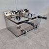 RVS Dubbele Friteuse Frituur Aftapkraan 2 x 13 liter 2 x 230V Horeca - Afbeelding 3