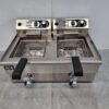 RVS Dubbele Friteuse Frituur Aftapkraan 2 x 13 liter 2 x 230V Horeca - Afbeelding 4