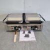 HCB RVS Dubbele Contactgrill Paninigrill Grill Ribbel/Ribbel 230V Horeca - Afbeelding 2