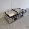 HCB RVS Dubbele Contactgrill Paninigrill Grill Ribbel/Ribbel 230V Horeca - Afbeelding 3