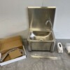 RVS Wasbak Spoelbak met kniebediening Zeepdispener 40 x 34 cm Horeca