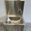 RVS Wasbak Spoelbak met kniebediening Zeepdispener 40 x 34 cm Horeca - Afbeelding 2